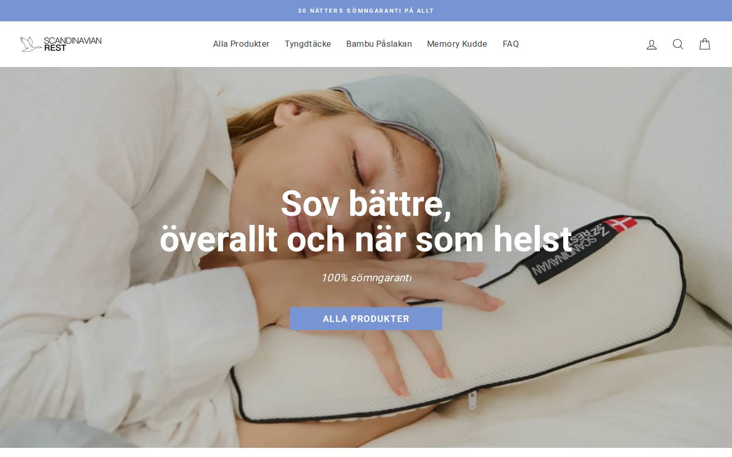 scandinavian-rest.se homepage screenshot