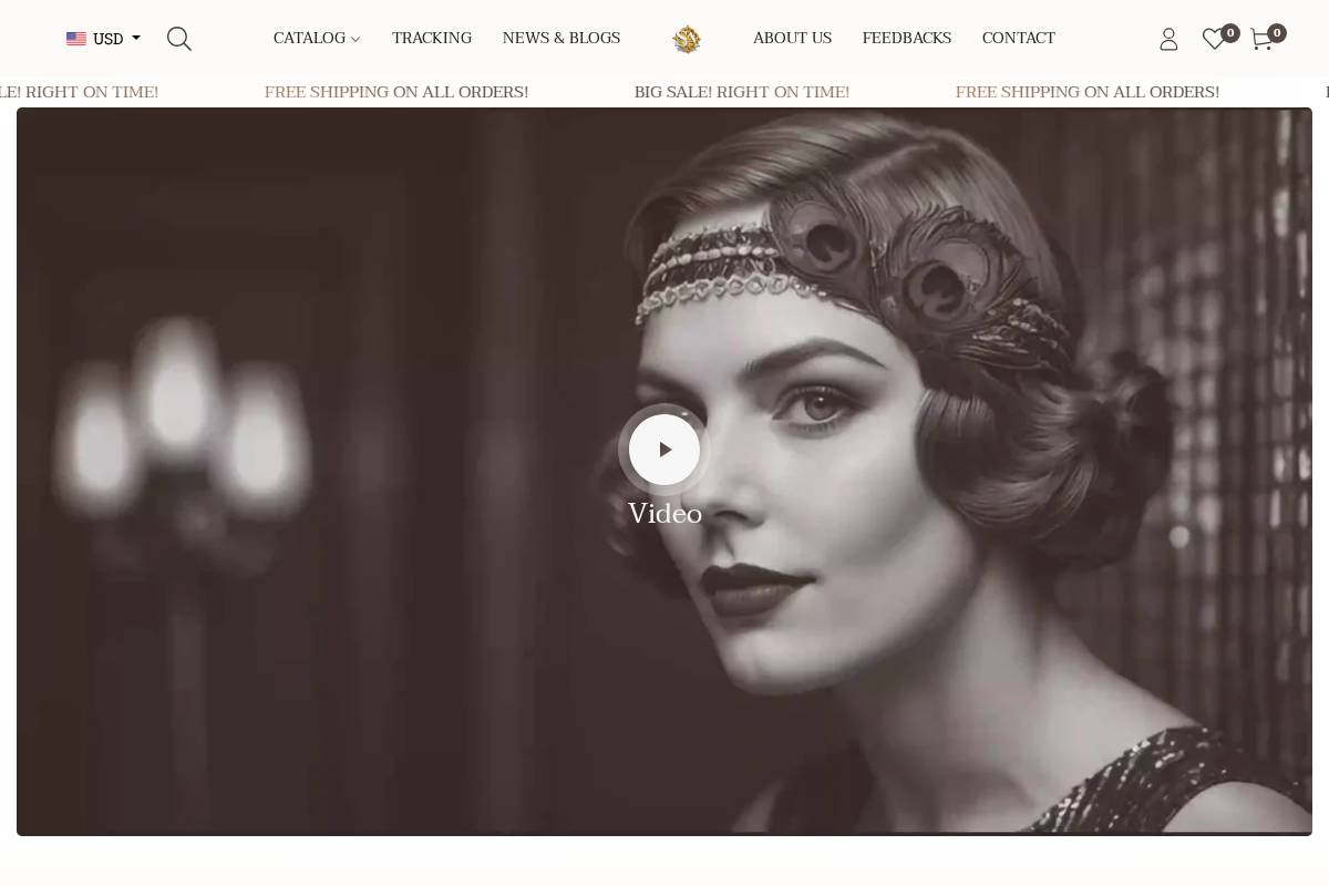 scandinaviantique.com homepage screenshot