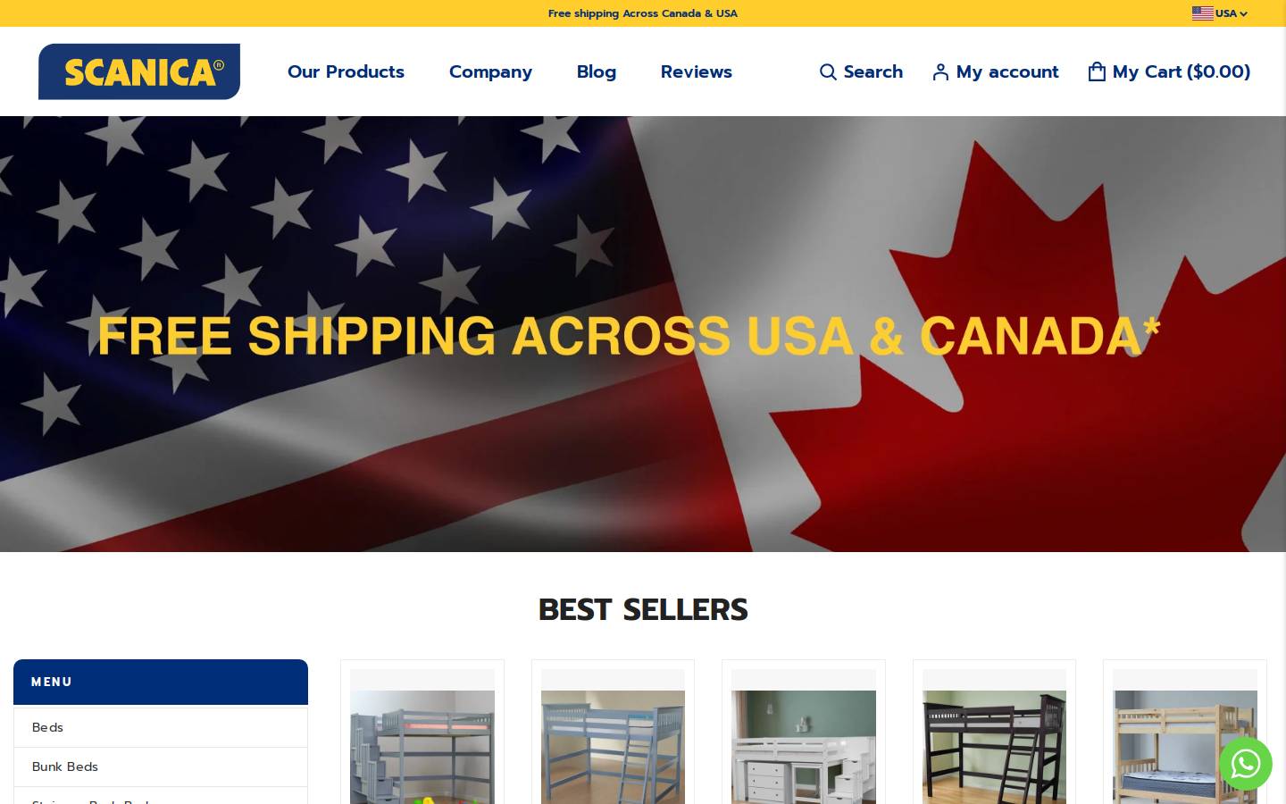 scanica.com homepage screenshot