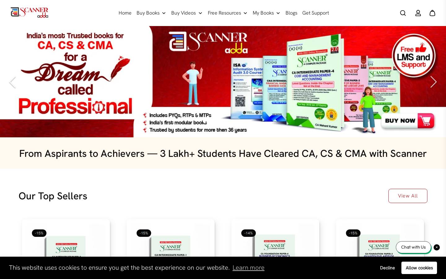 scanneradda.com homepage screenshot