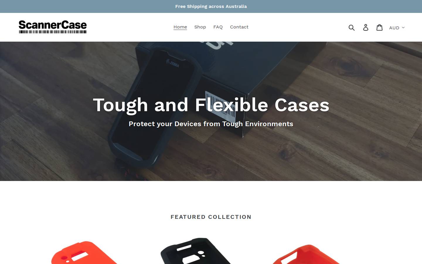 scannercase.com.au homepage screenshot