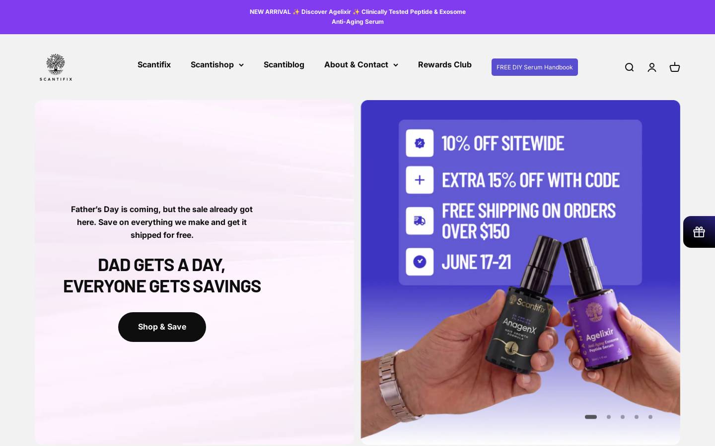 scantifix.com homepage screenshot
