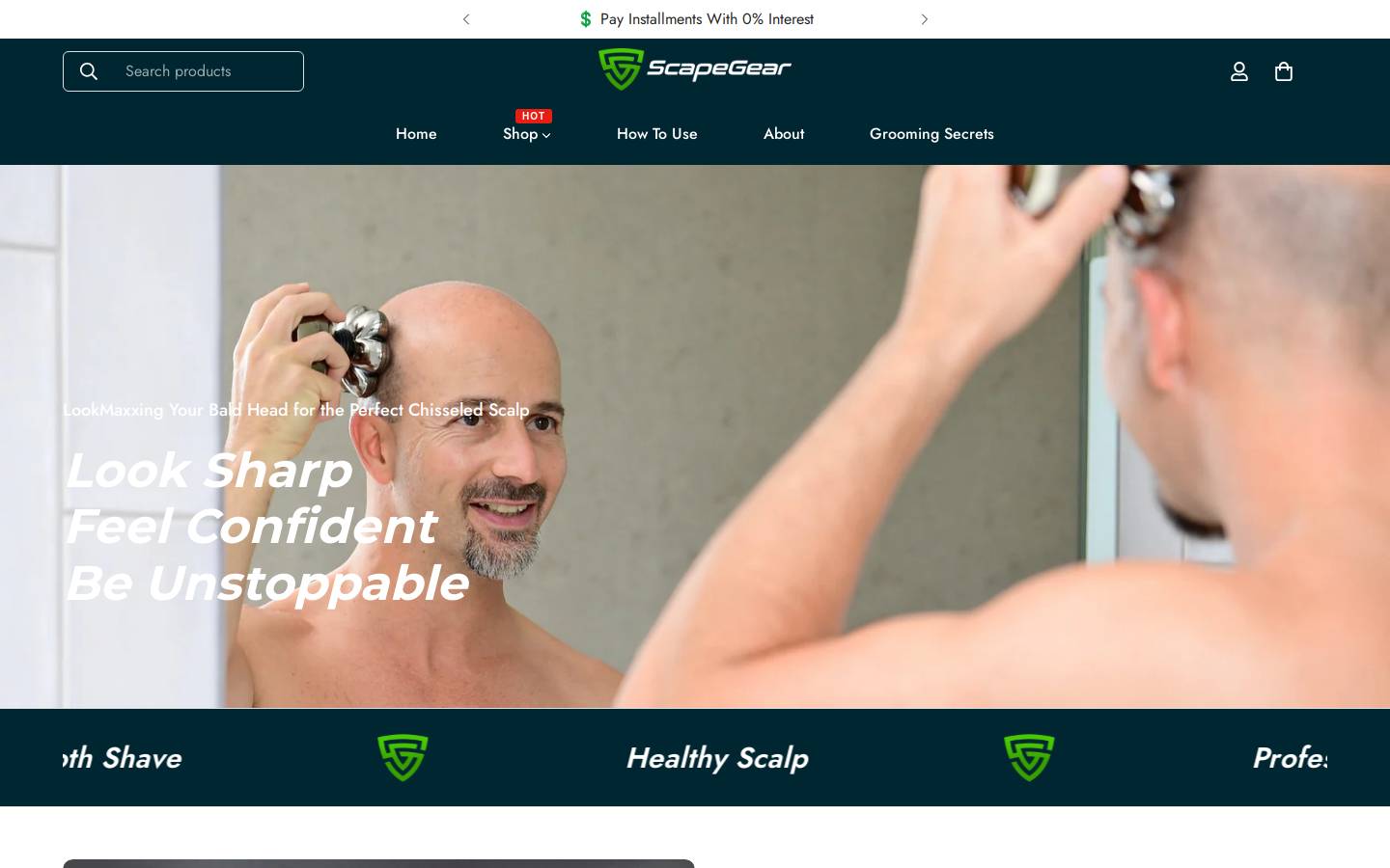 scapegear.com homepage screenshot