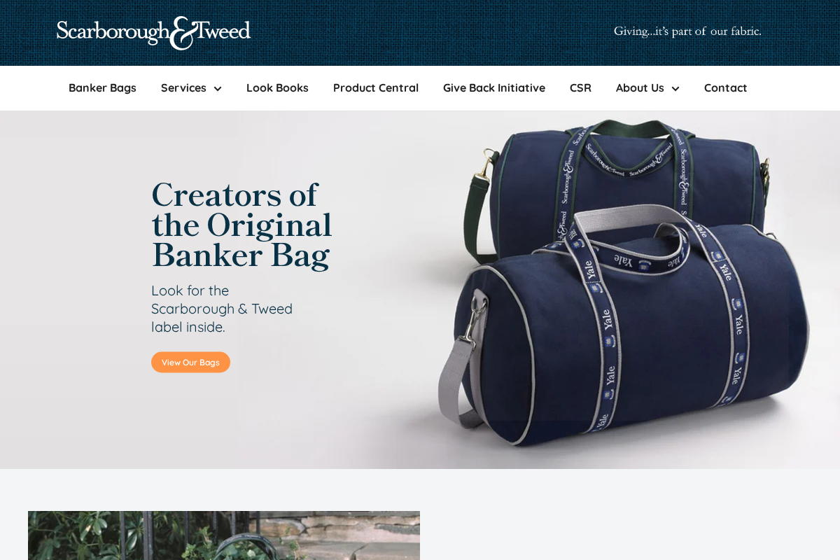 scarboroughtweedgifts.com homepage screenshot