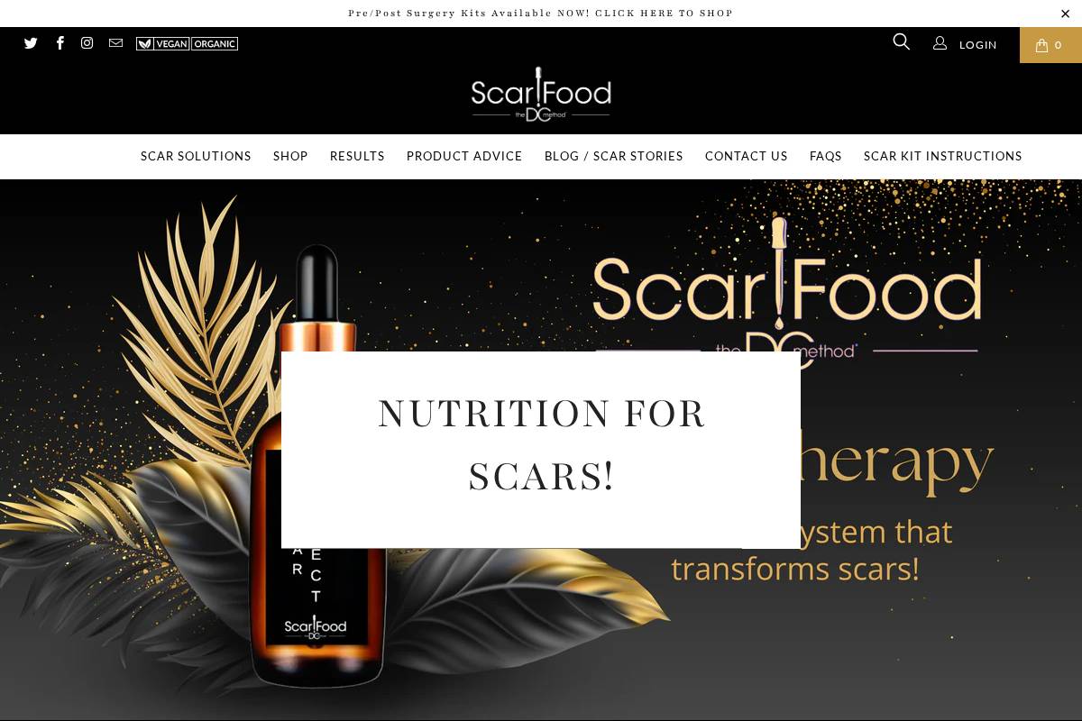 scarfood.com homepage screenshot