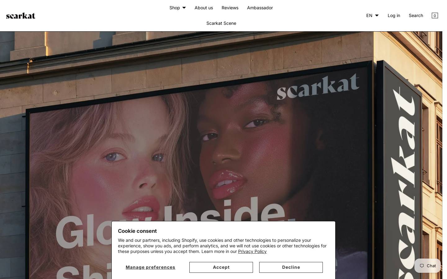 scarkat.com homepage screenshot
