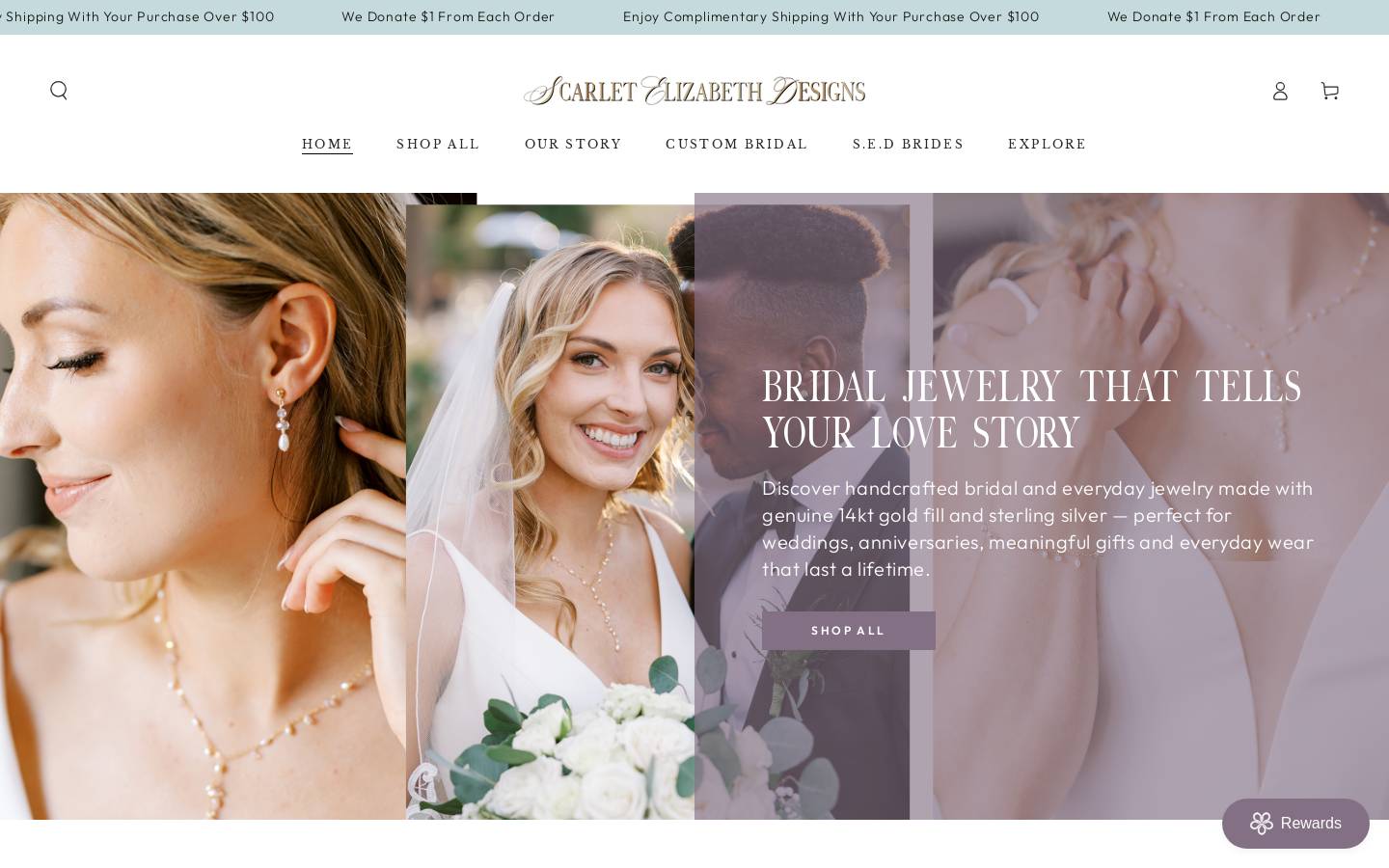 scarletelizabethdesigns.com homepage screenshot