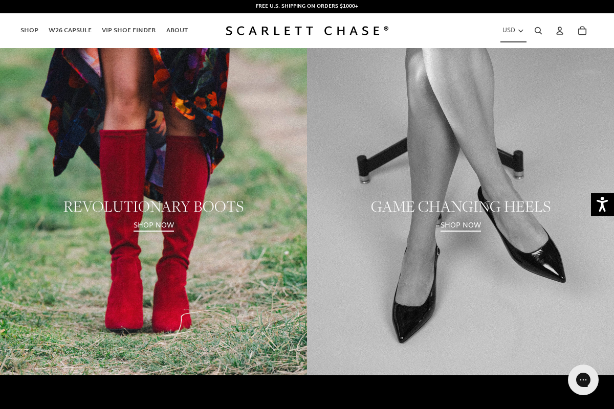 scarlettchase.com homepage screenshot