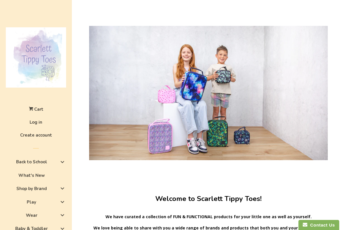 Scarlett Tippy Toes homepage screenshot