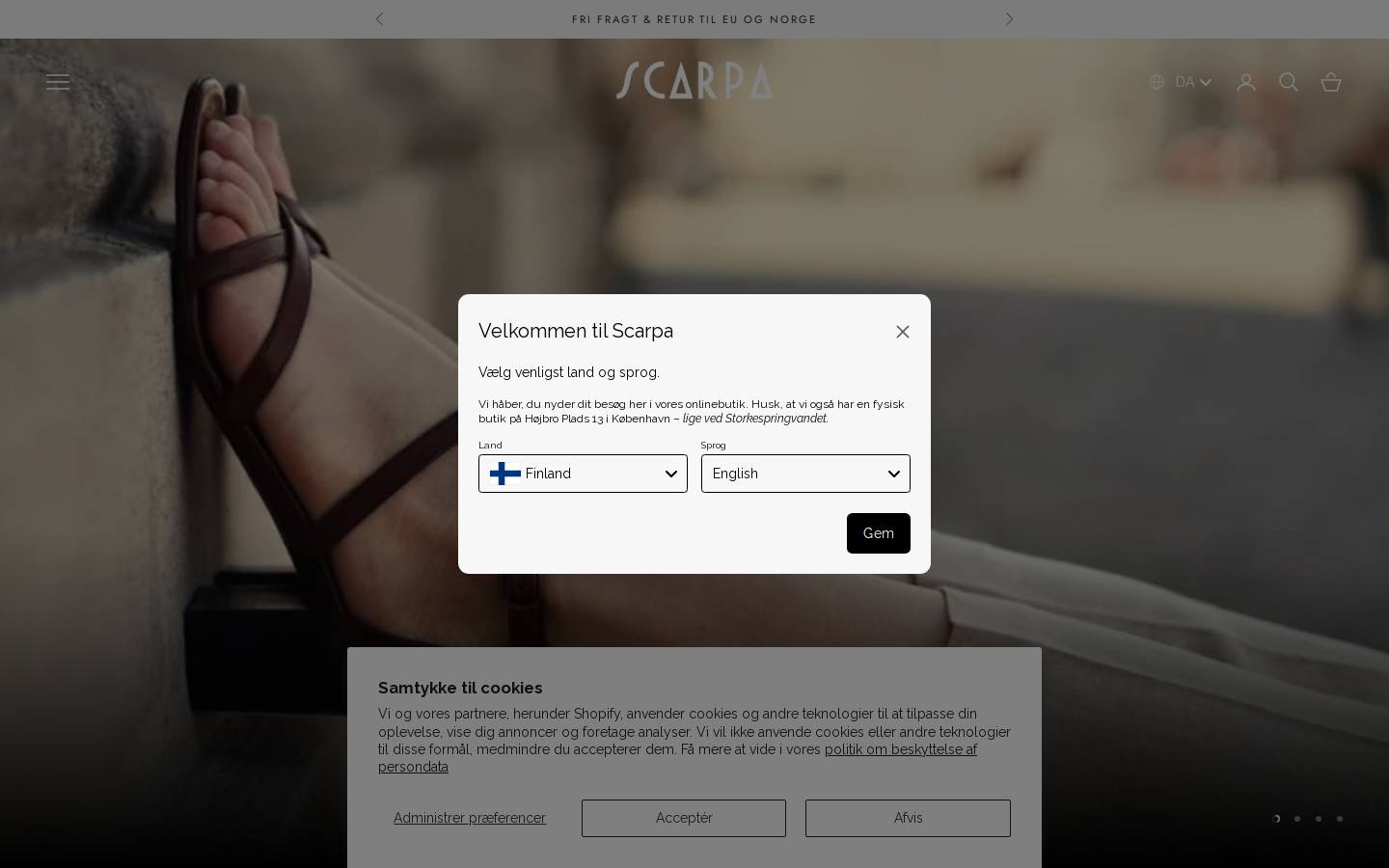 SCARPA homepage screenshot