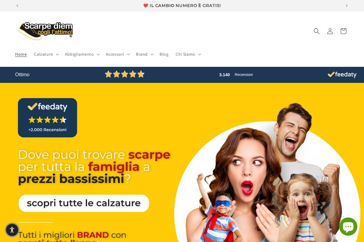 scarpediem.eu homepage screenshot