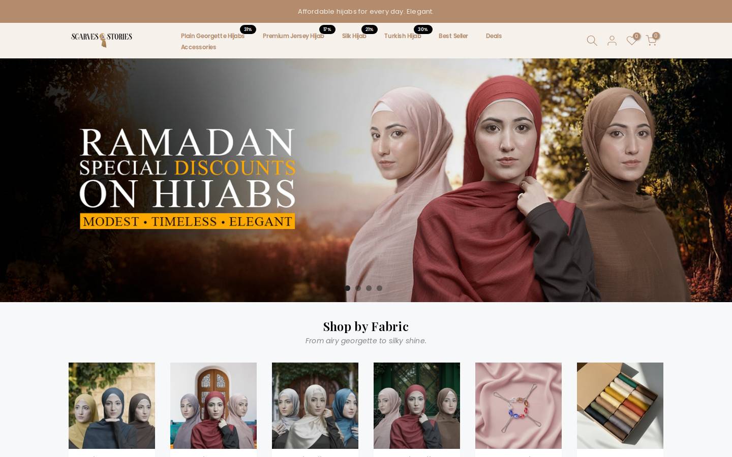 scarvesandstories.com homepage screenshot