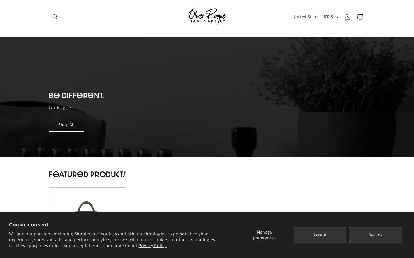 scarygoodleatherworks.com homepage screenshot