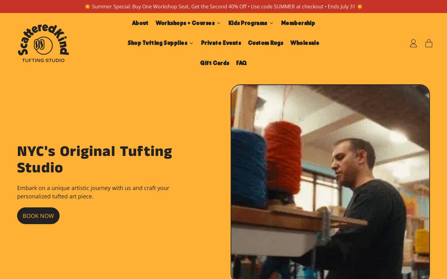 scatteredkind.com homepage screenshot