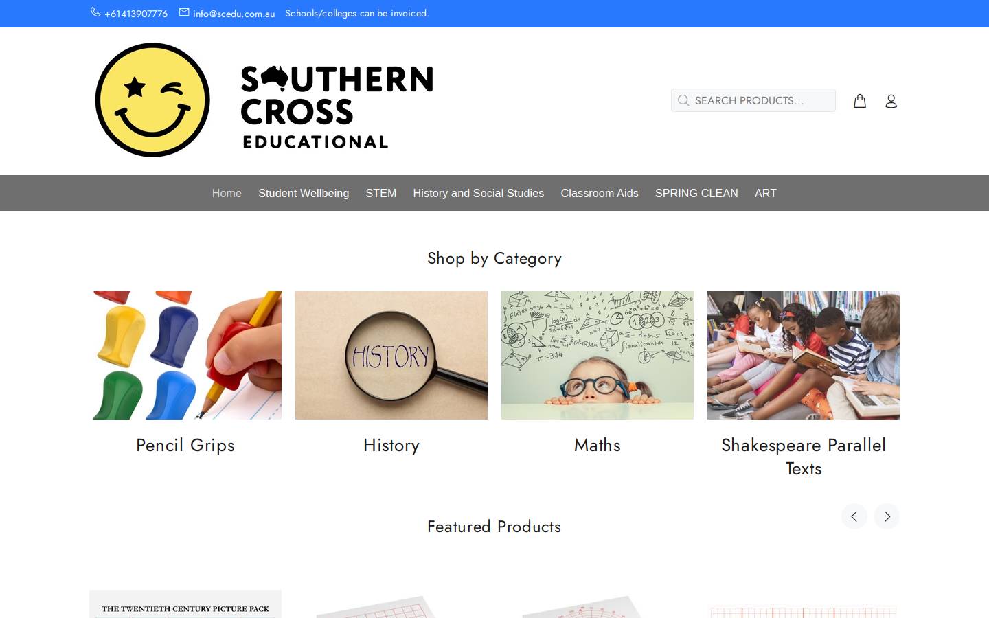 scedu.com.au homepage screenshot