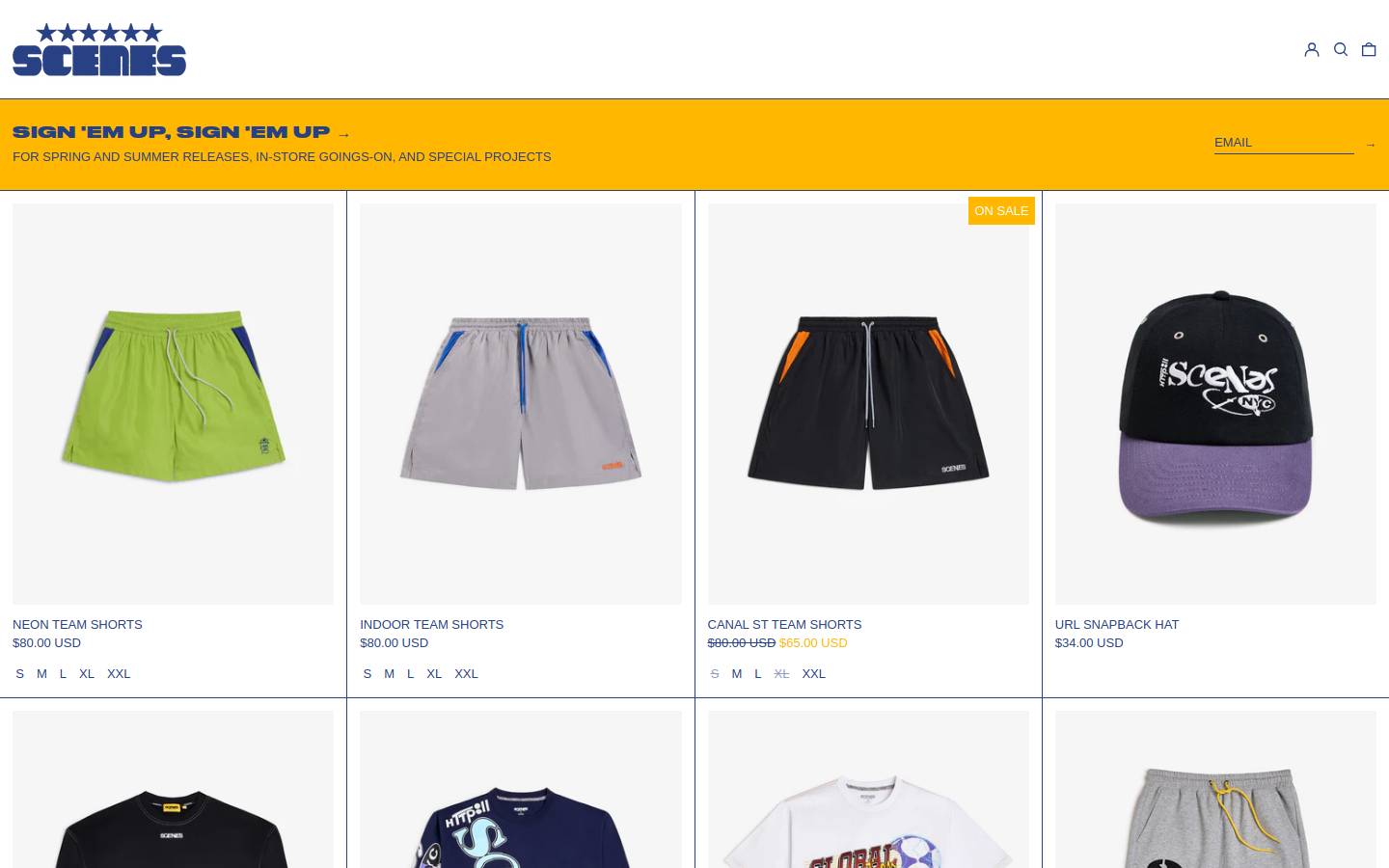 scenes.nyc homepage screenshot