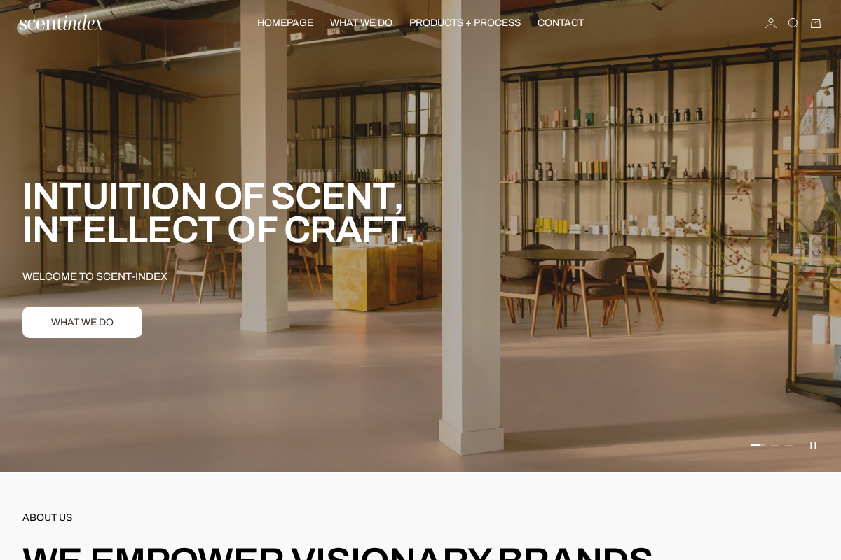 scent-index.com homepage screenshot