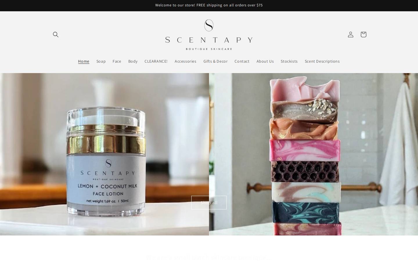 scentapy.com homepage screenshot