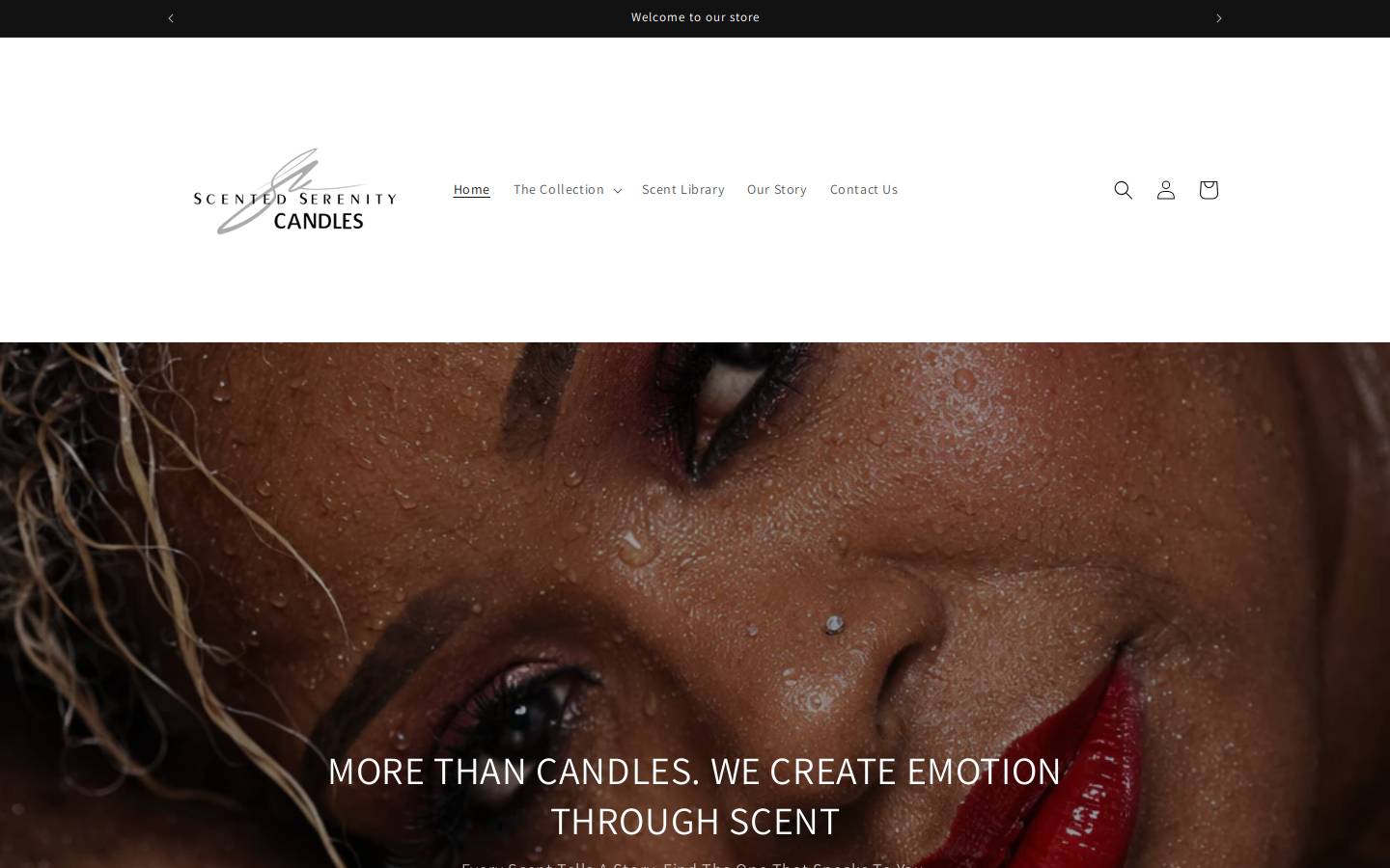 scentedserenitycandles.com homepage screenshot