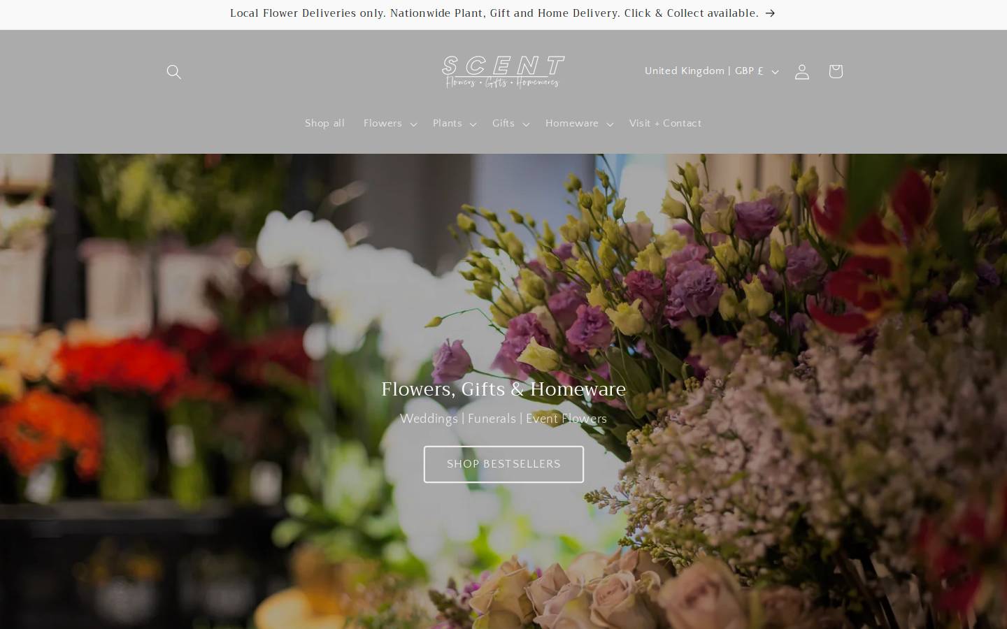Scentleighonsea homepage screenshot
