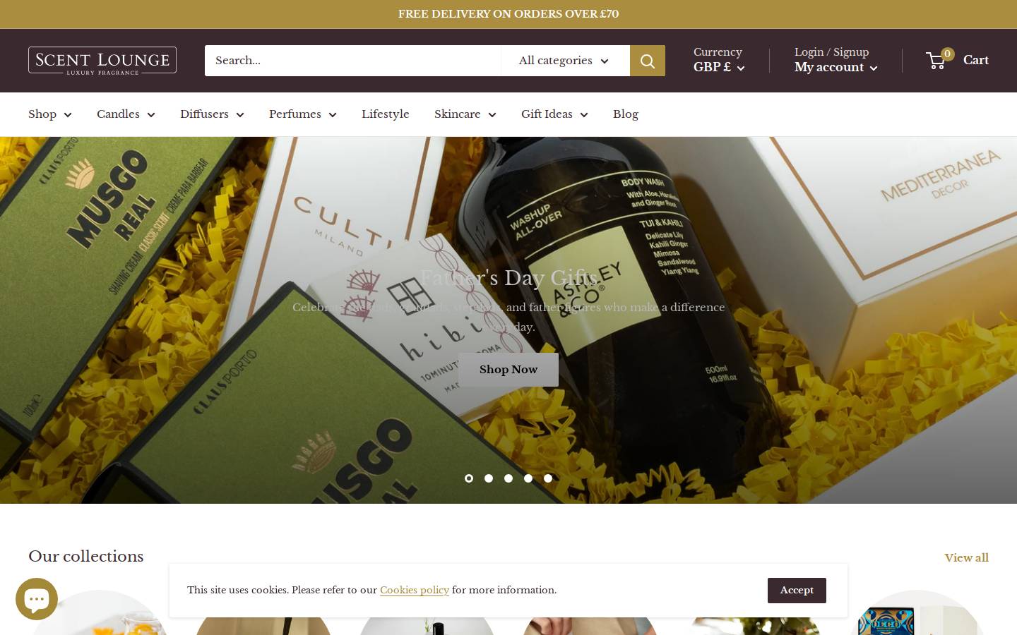 scentlounge.com homepage screenshot