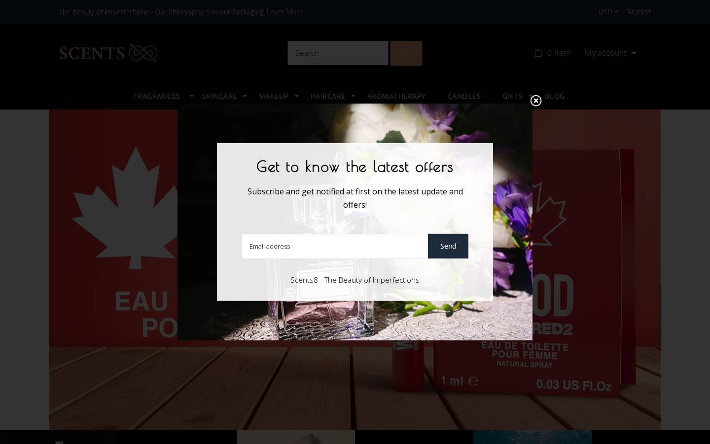 scents8.com homepage screenshot