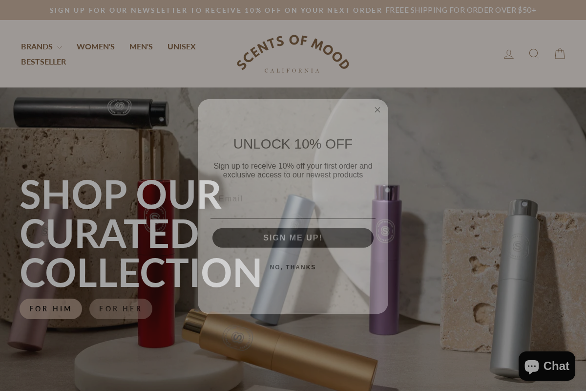 ScentsofMood homepage screenshot