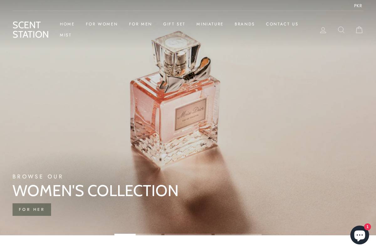 scentstation.pk homepage screenshot