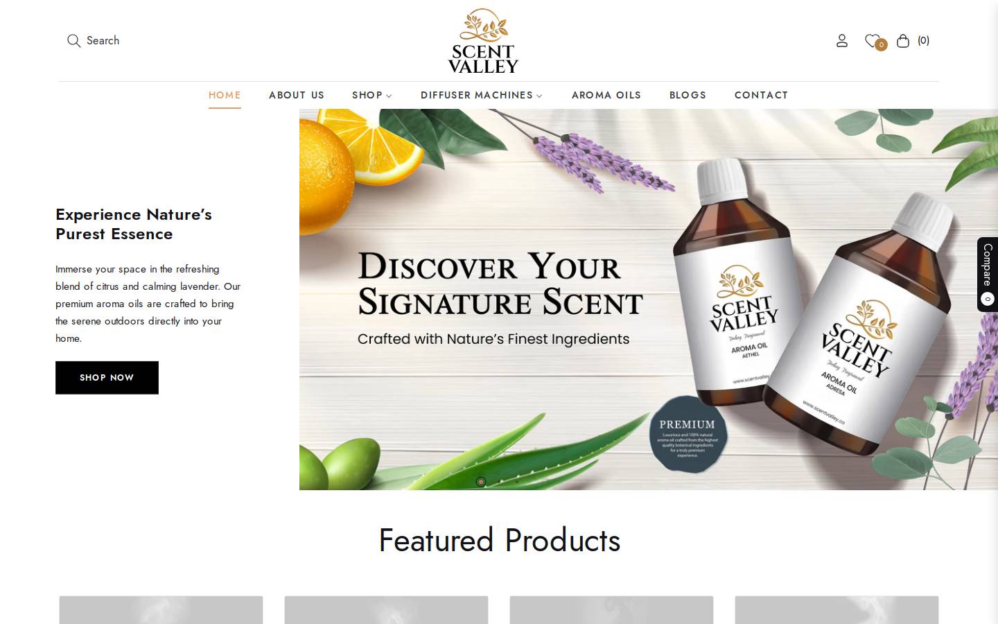 scentvalley.co homepage screenshot