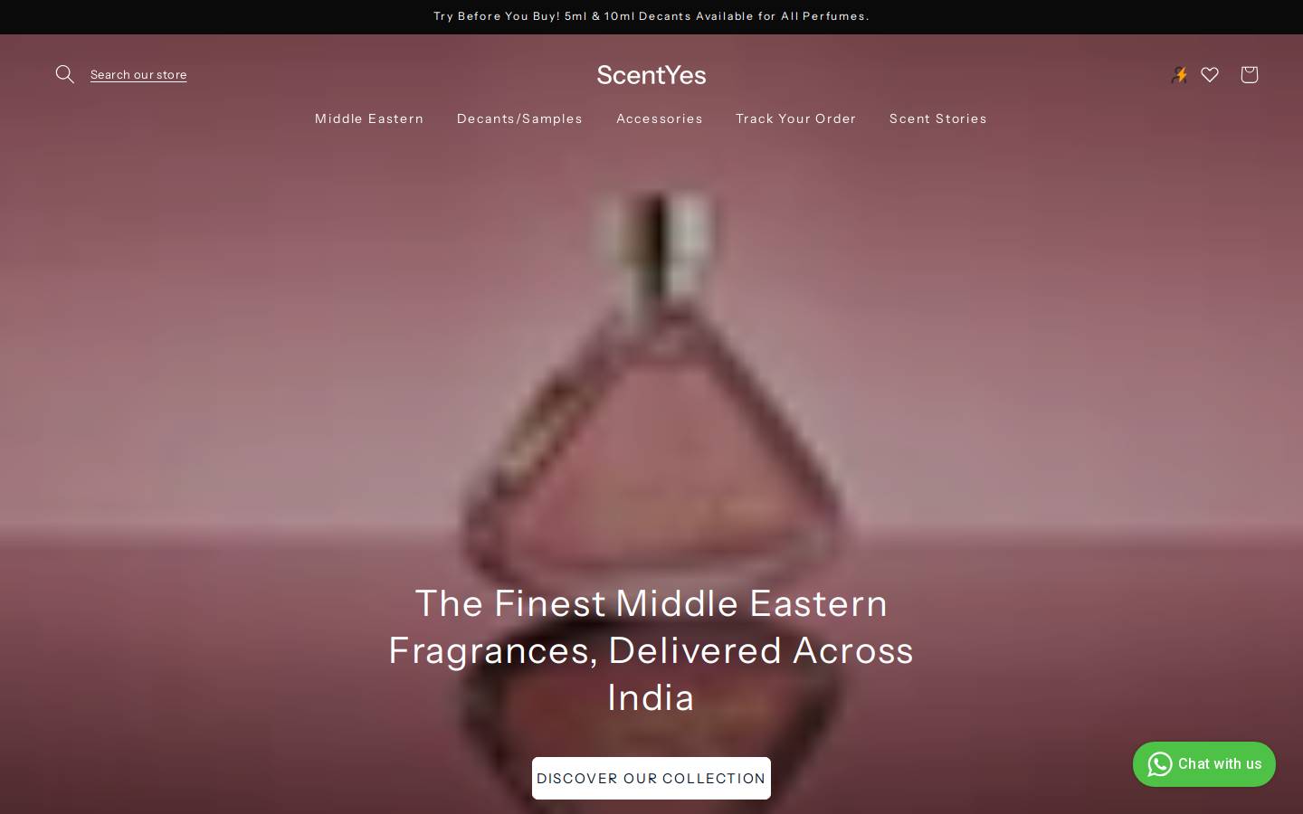 scentyes.com homepage screenshot