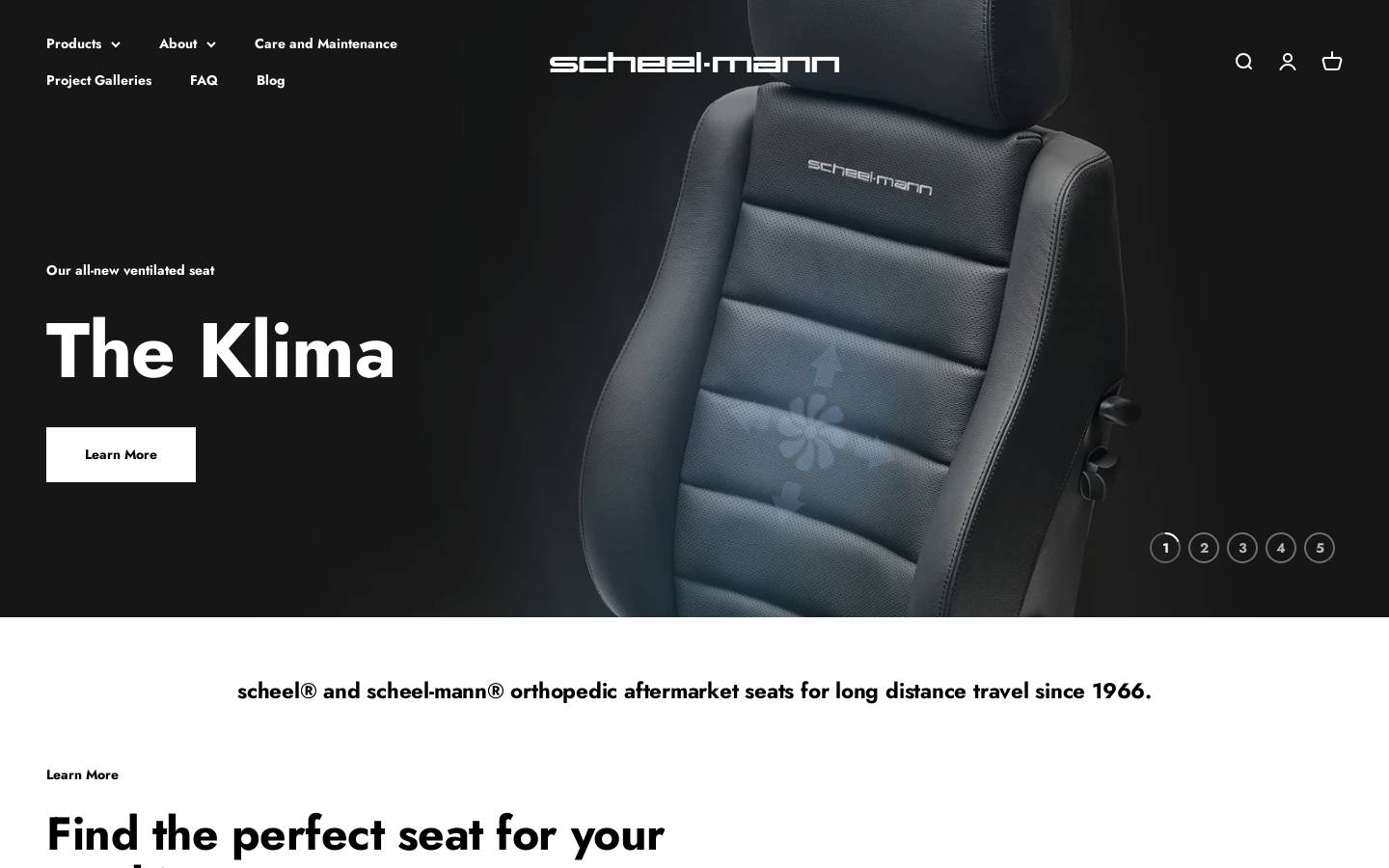 scheel-mann.com homepage screenshot