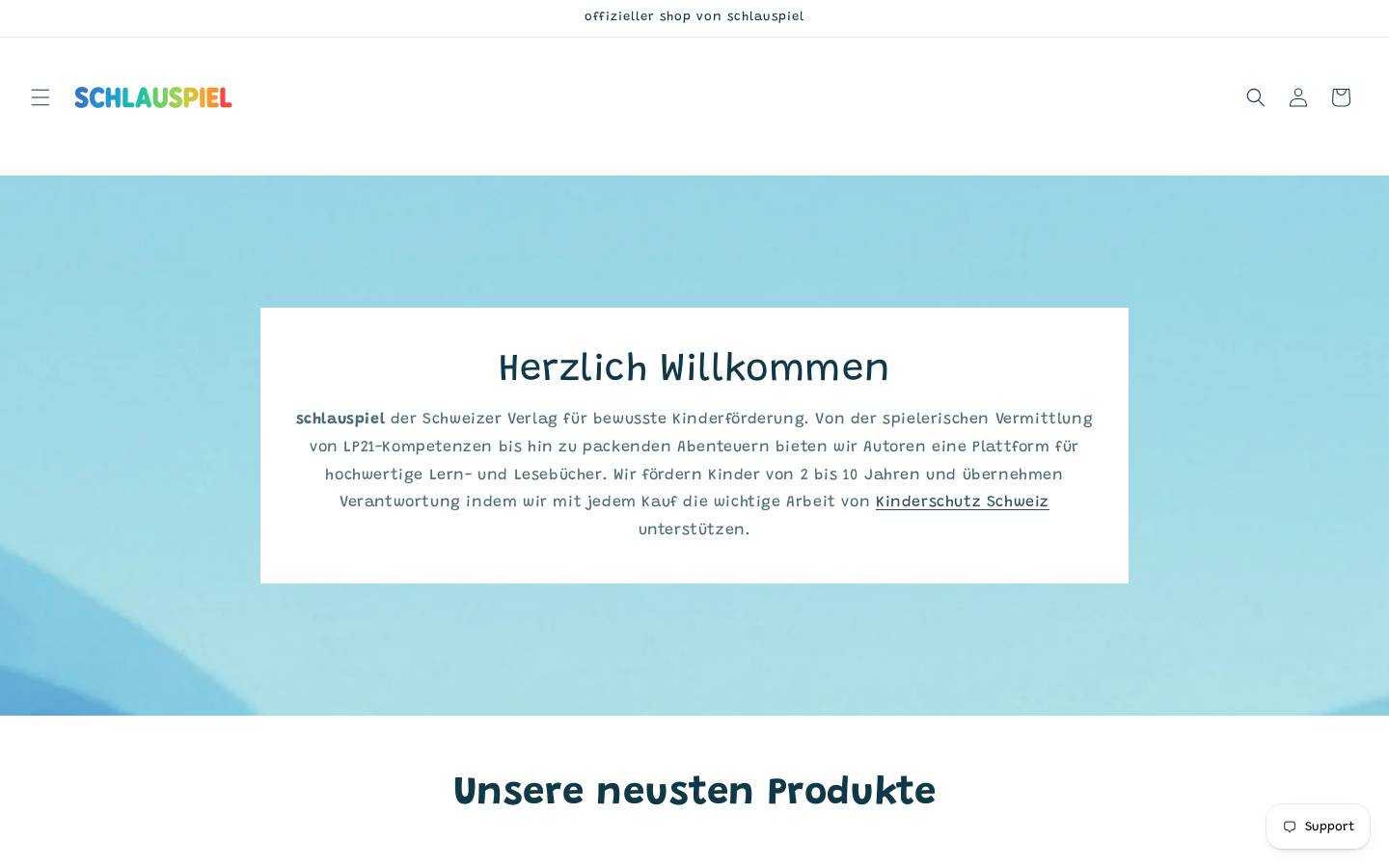 schlauspiel.ch homepage screenshot