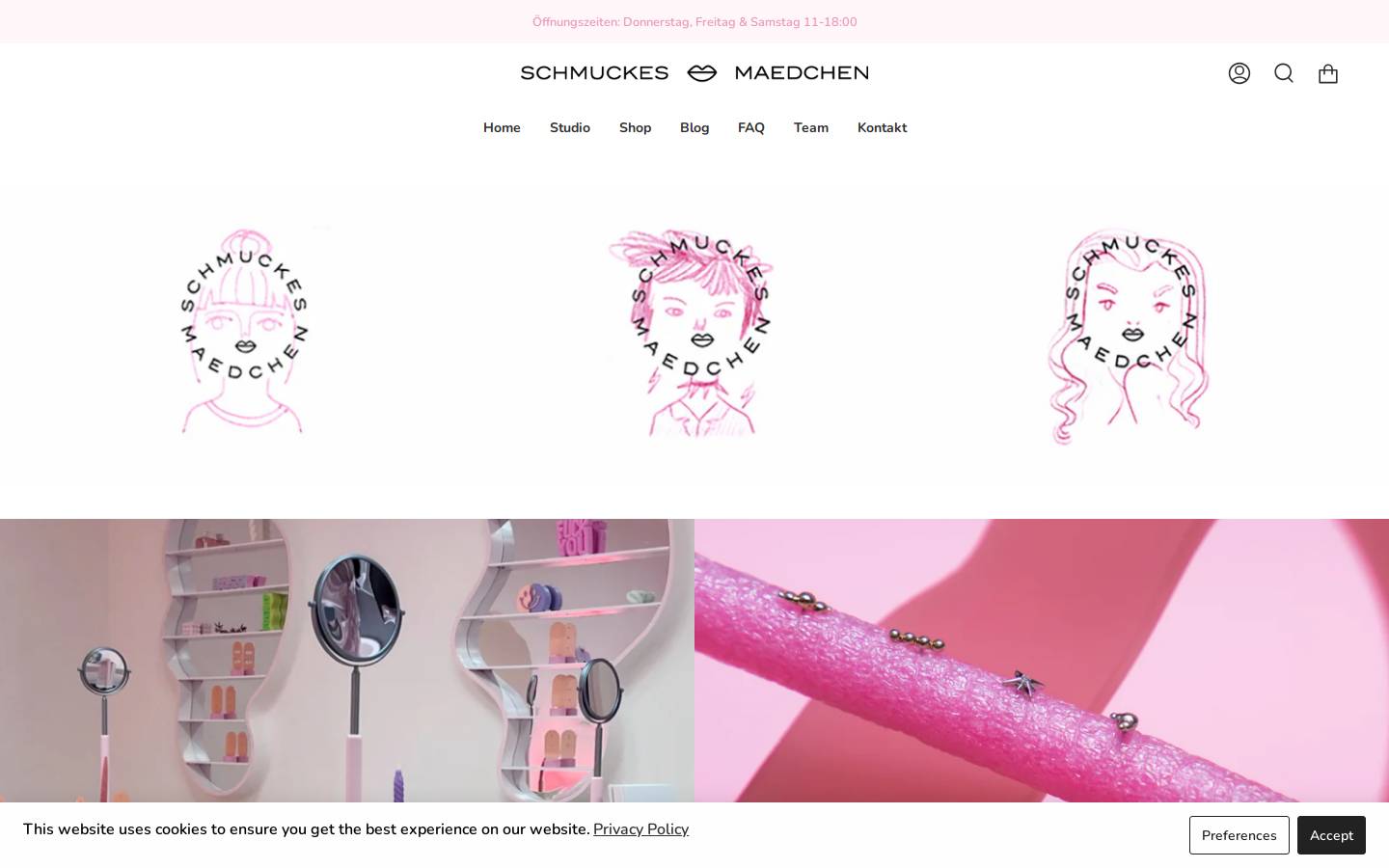 schmuckesmaedchen homepage screenshot