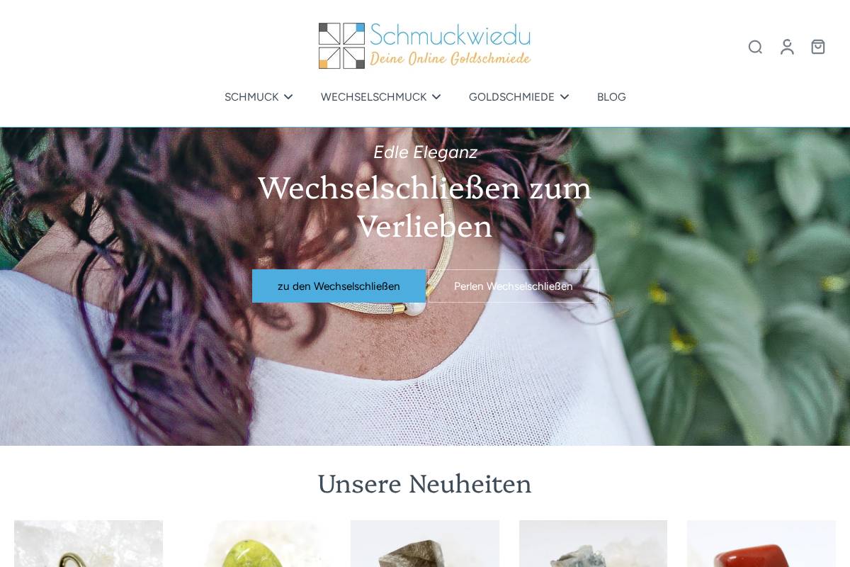 schmuckwiedu.de homepage screenshot