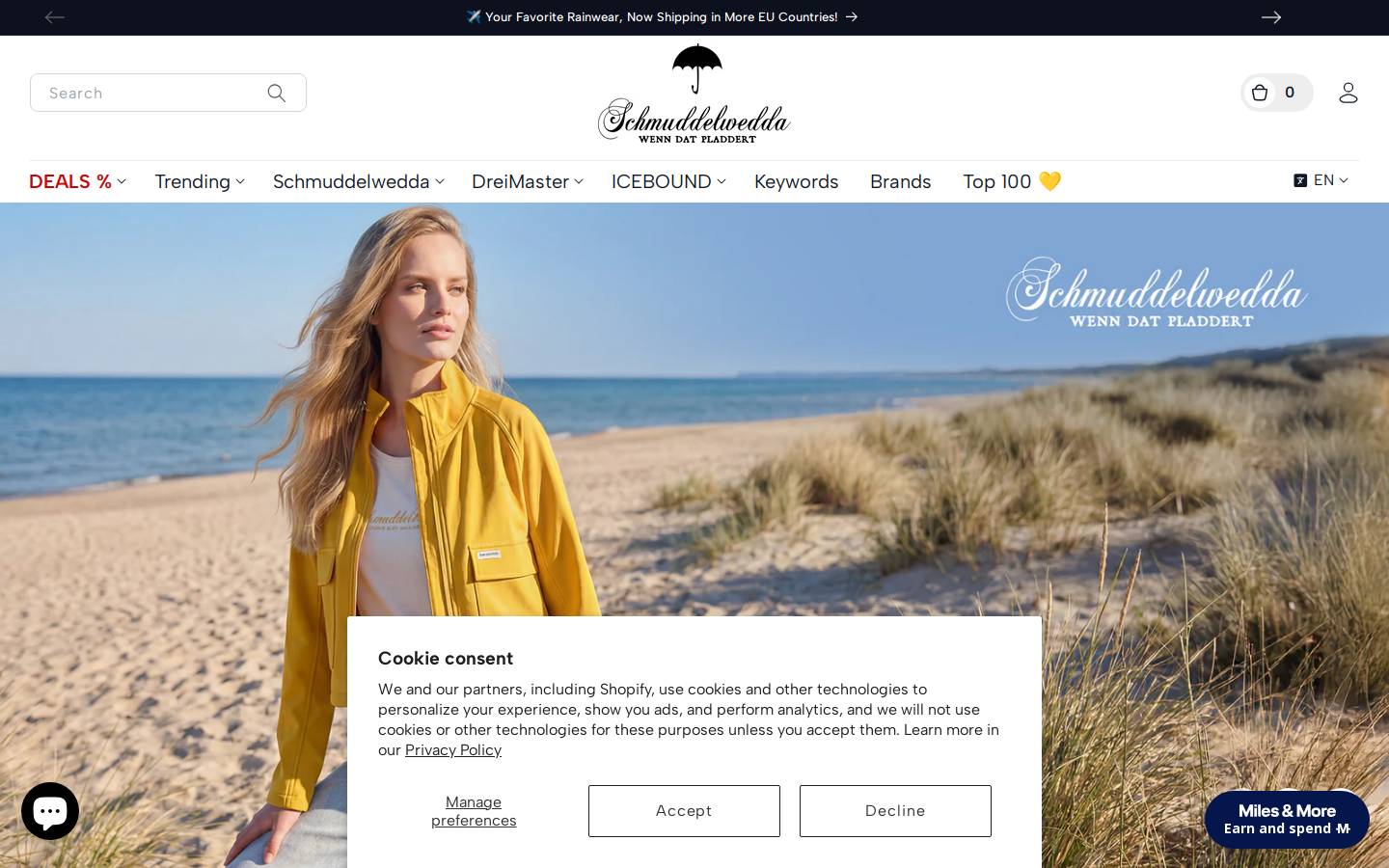 schmuddelwedda.de homepage screenshot