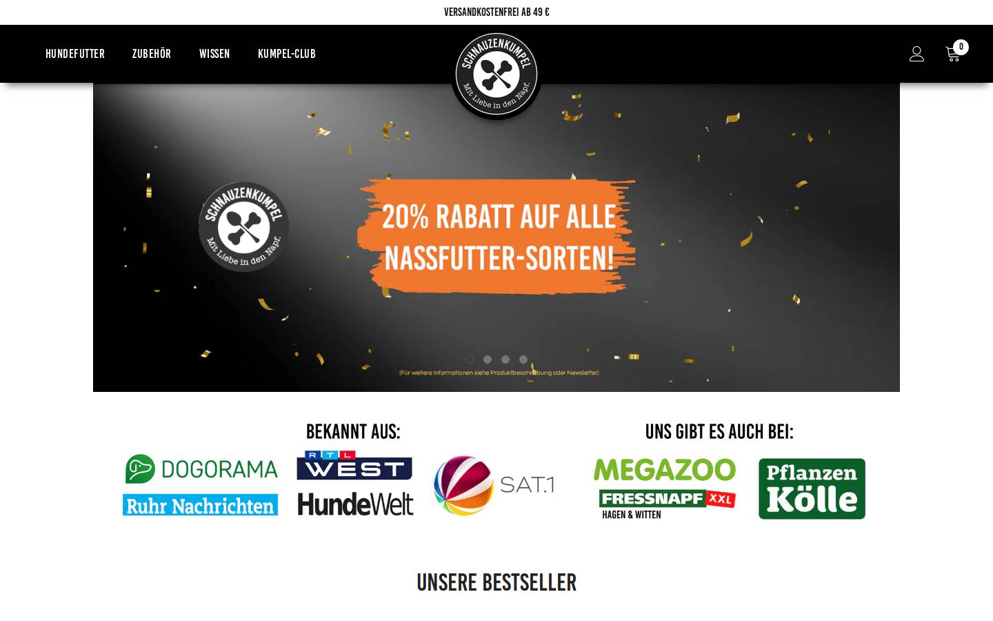 Schnauzenkumpel homepage screenshot