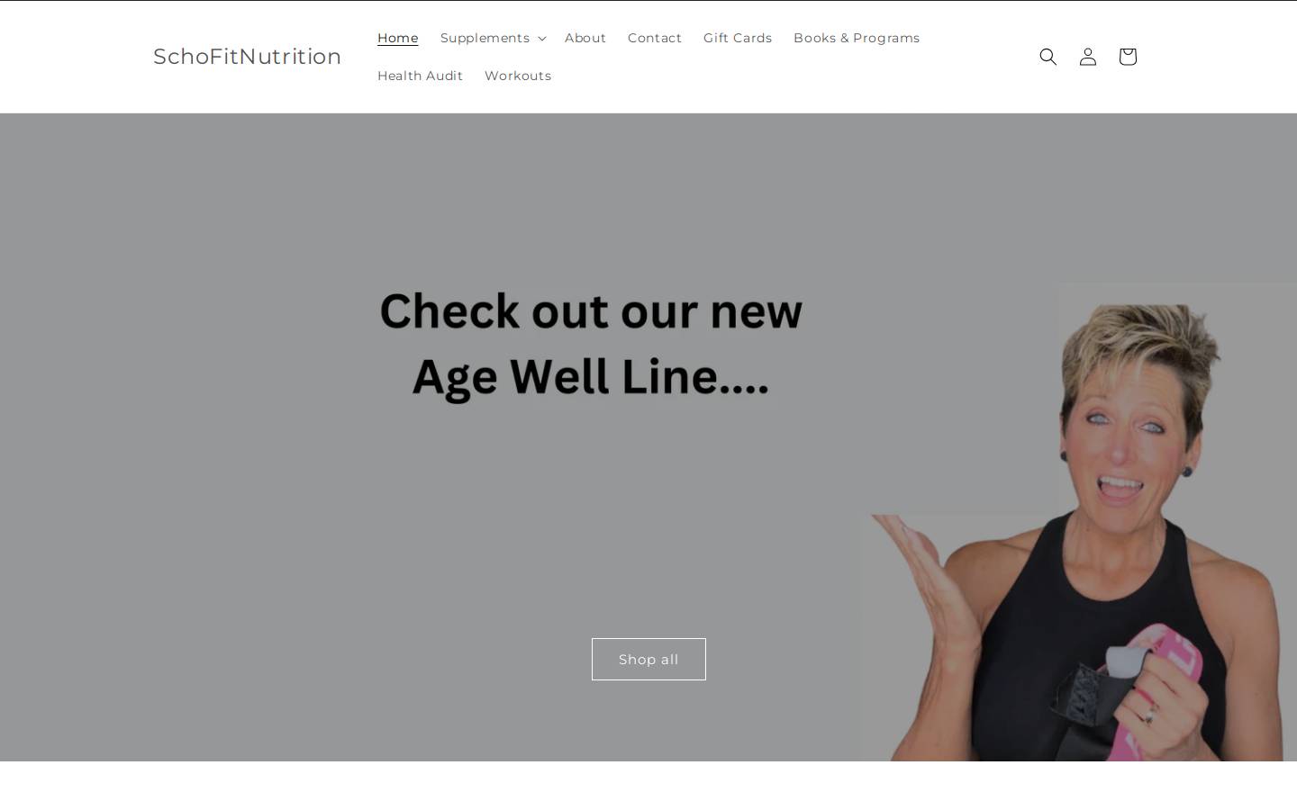 schofitnutrition.com homepage screenshot
