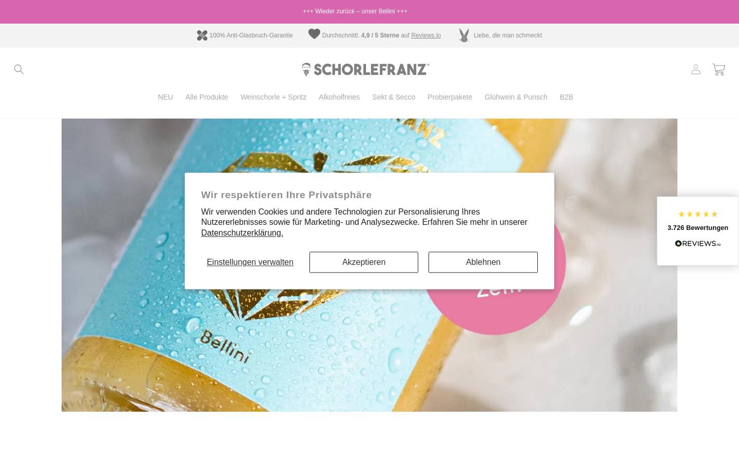 Schorlefranz homepage screenshot
