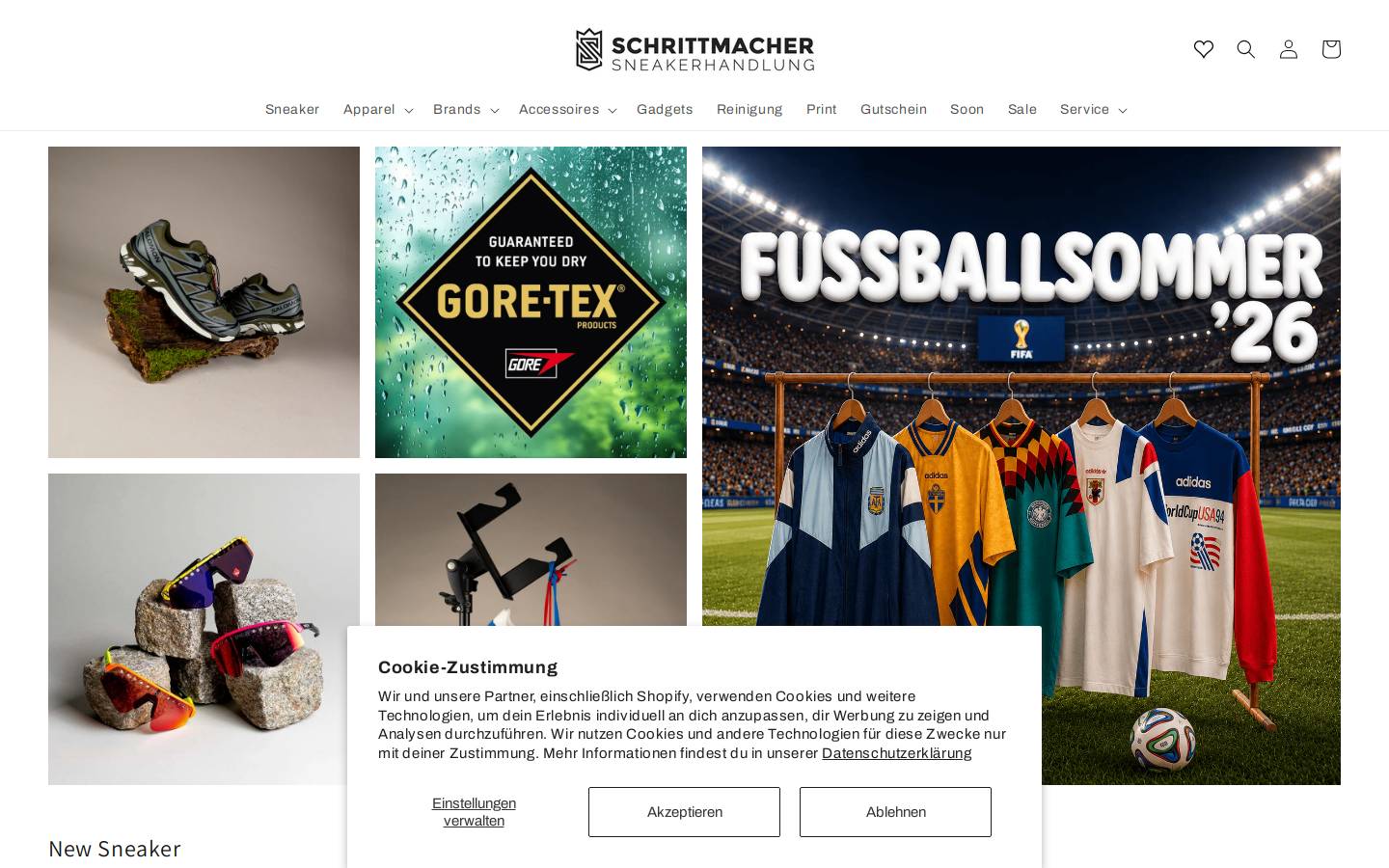 Schrittmacher Shop homepage screenshot