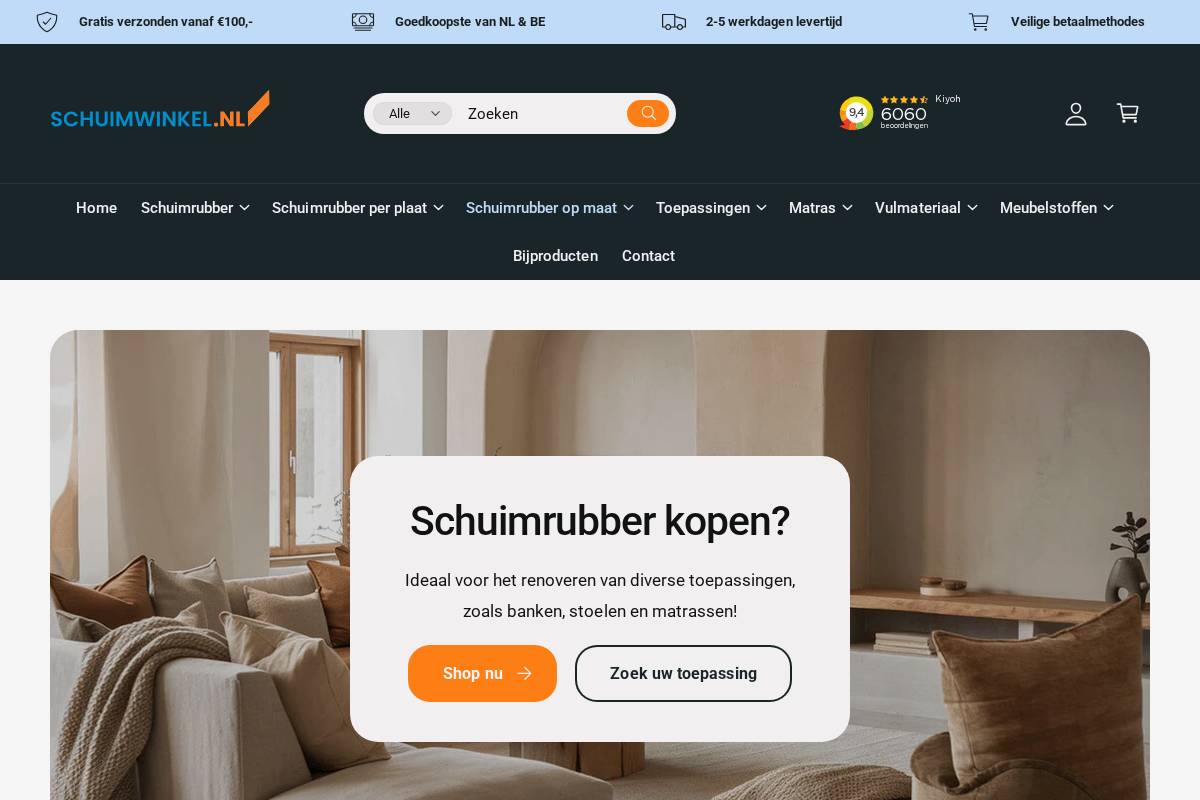 Schuimwinkel homepage screenshot