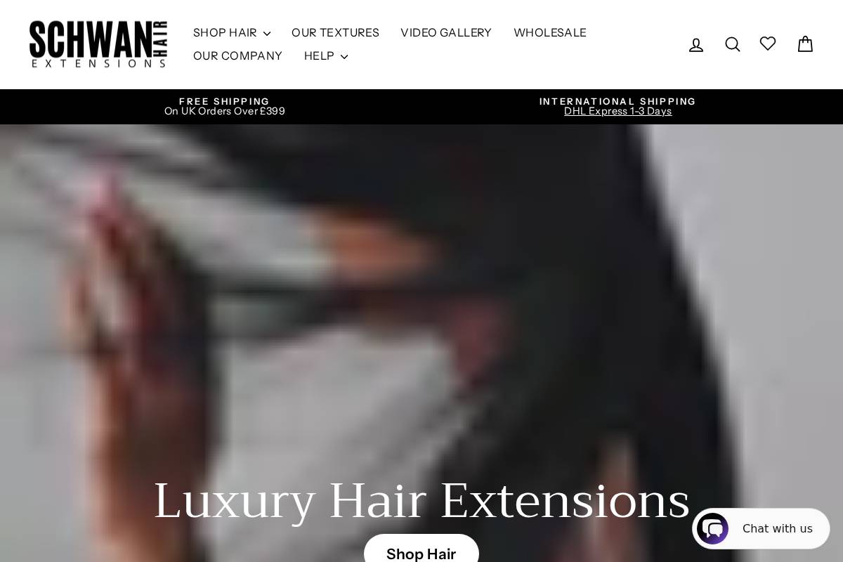 schwanhair.com homepage screenshot