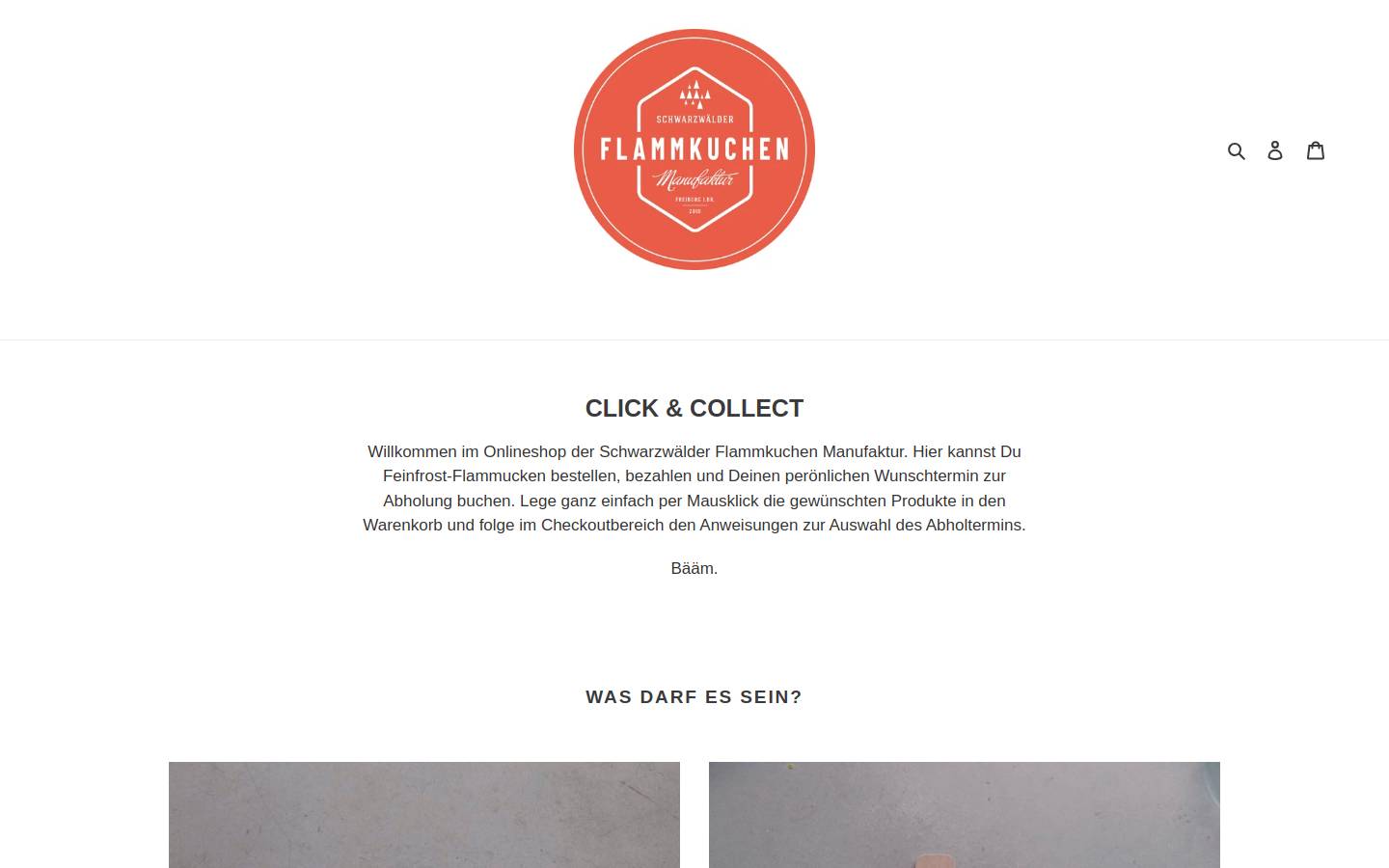schwarzwaelder-flammkuchen.shop homepage screenshot