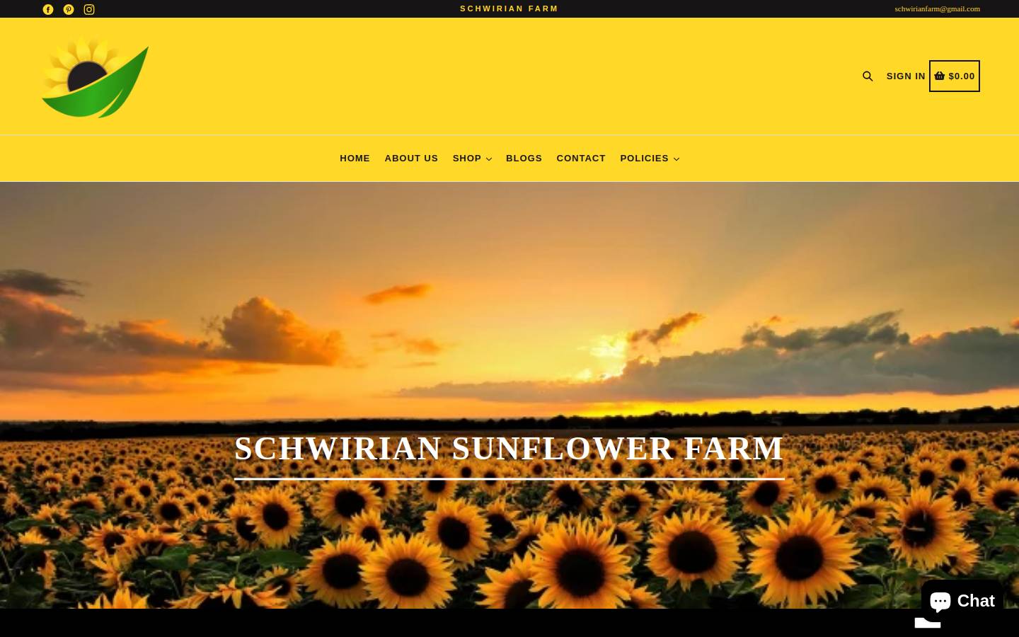 schwirianfarm.com homepage screenshot