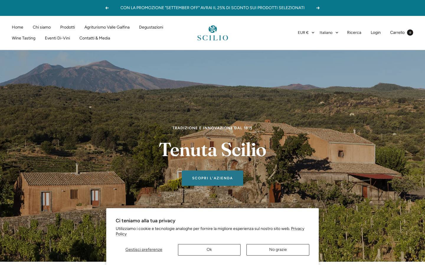 scilio.it homepage screenshot