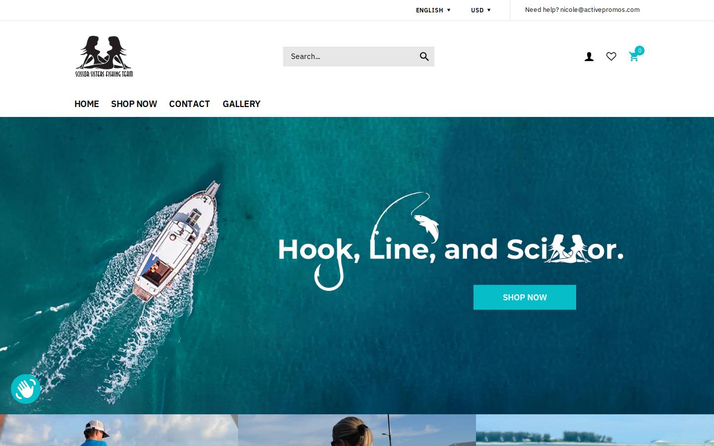 scissorsistersfishingteam.com homepage screenshot