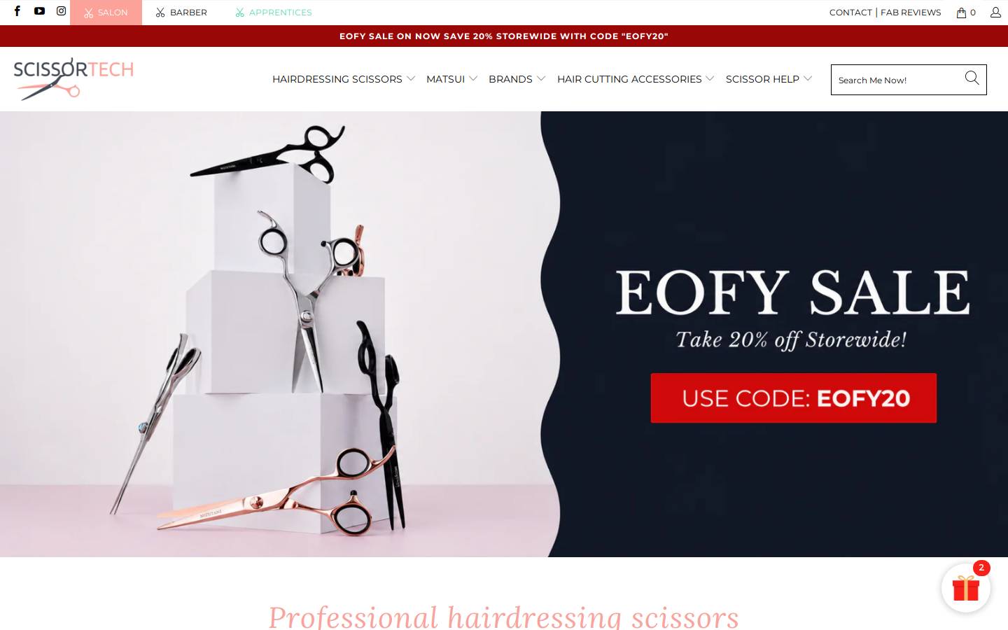 scissortec.com homepage screenshot