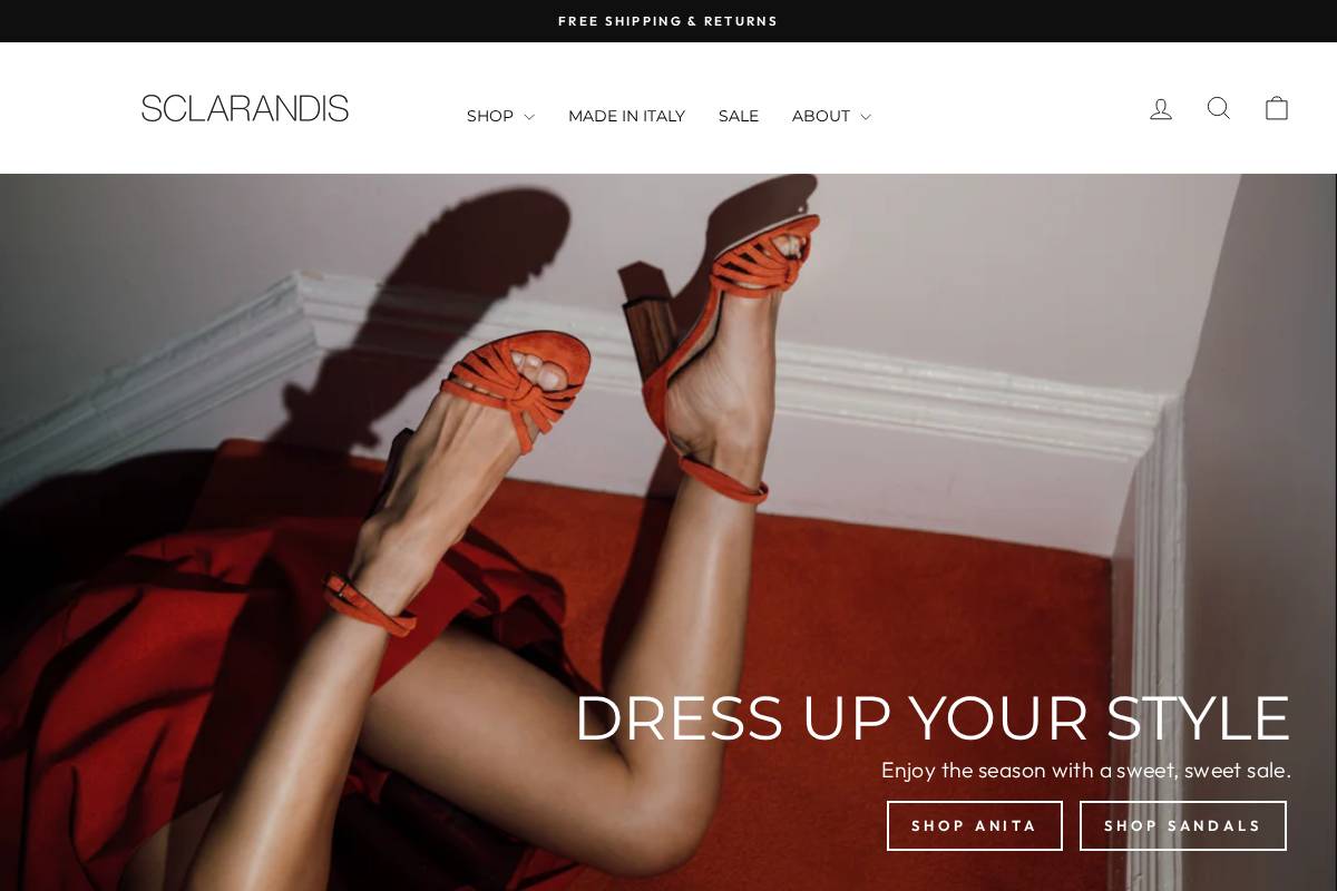 Sclarandis homepage screenshot