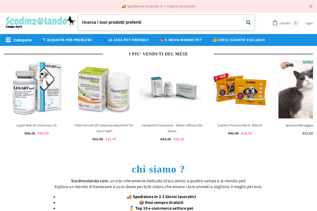 Scodinzolando homepage screenshot