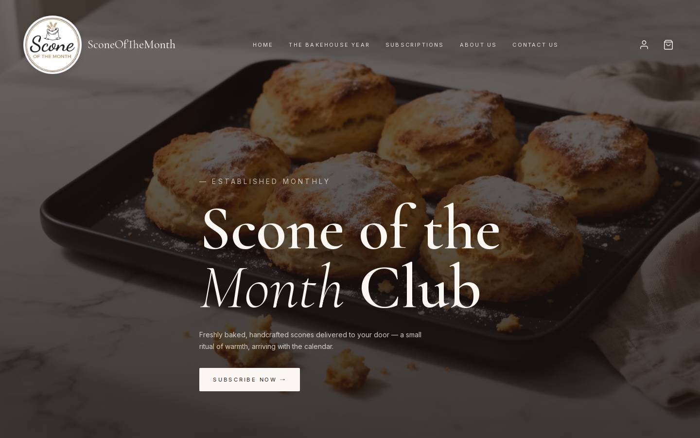 sconeofthemonth.com homepage screenshot
