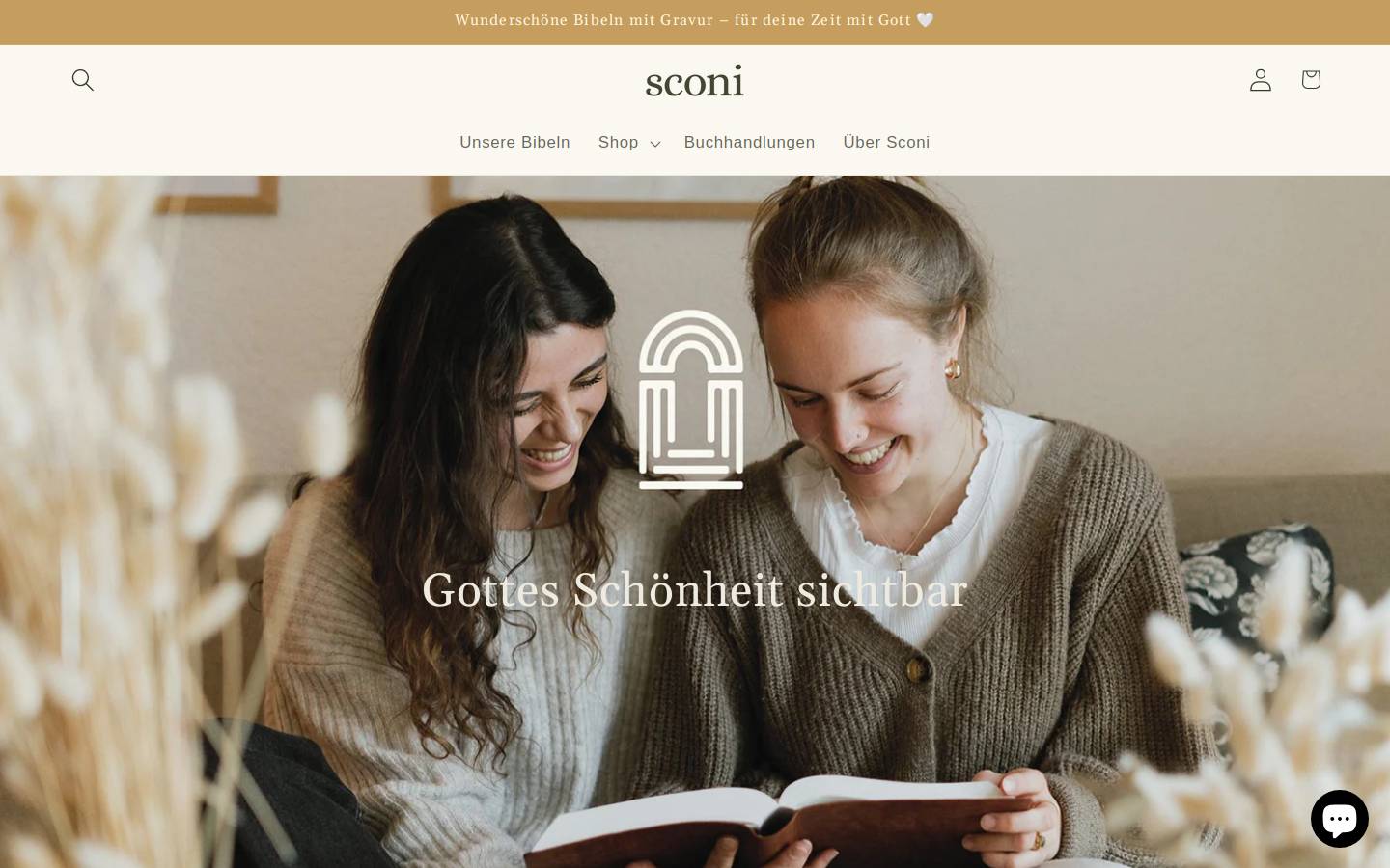 sconi-bibel.com homepage screenshot